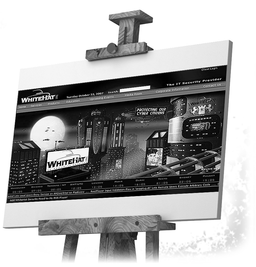 WhiteHat Internet Securities Award Winning Website Design